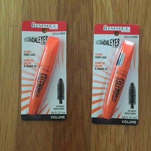 Rimmel Scandal eyes black mascara. 2 packs. New